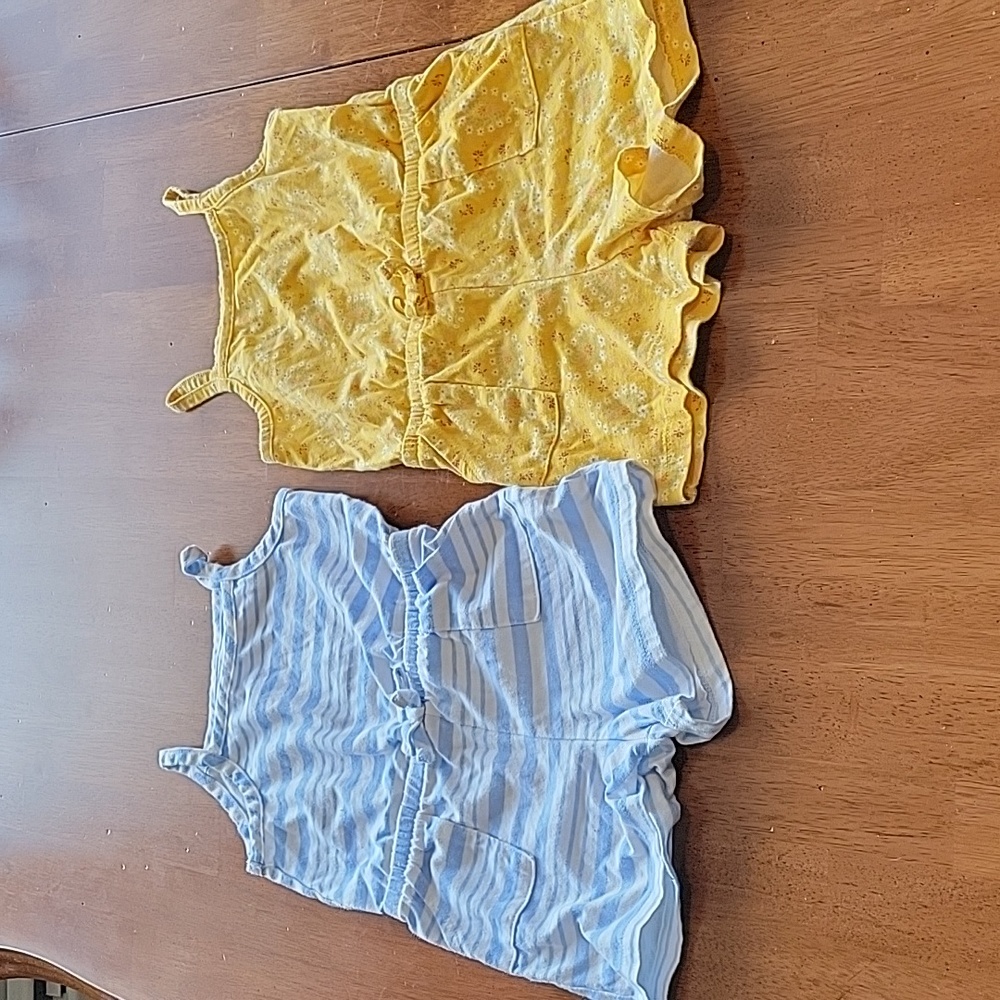 2t Toddler girl rompers-2 pack